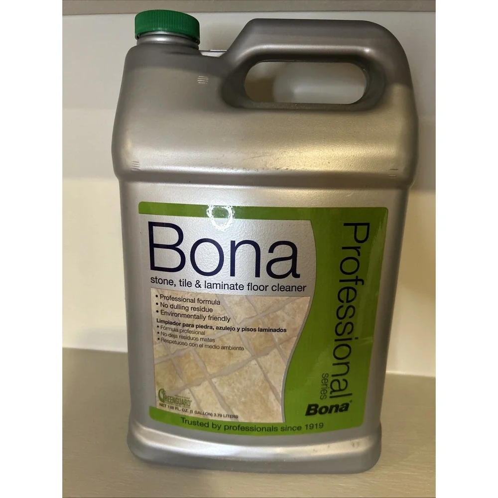 Bona Stone, Tile And Laminate Floor Cleaner, Fresh Scent, 1 Gallon Refill Bottle